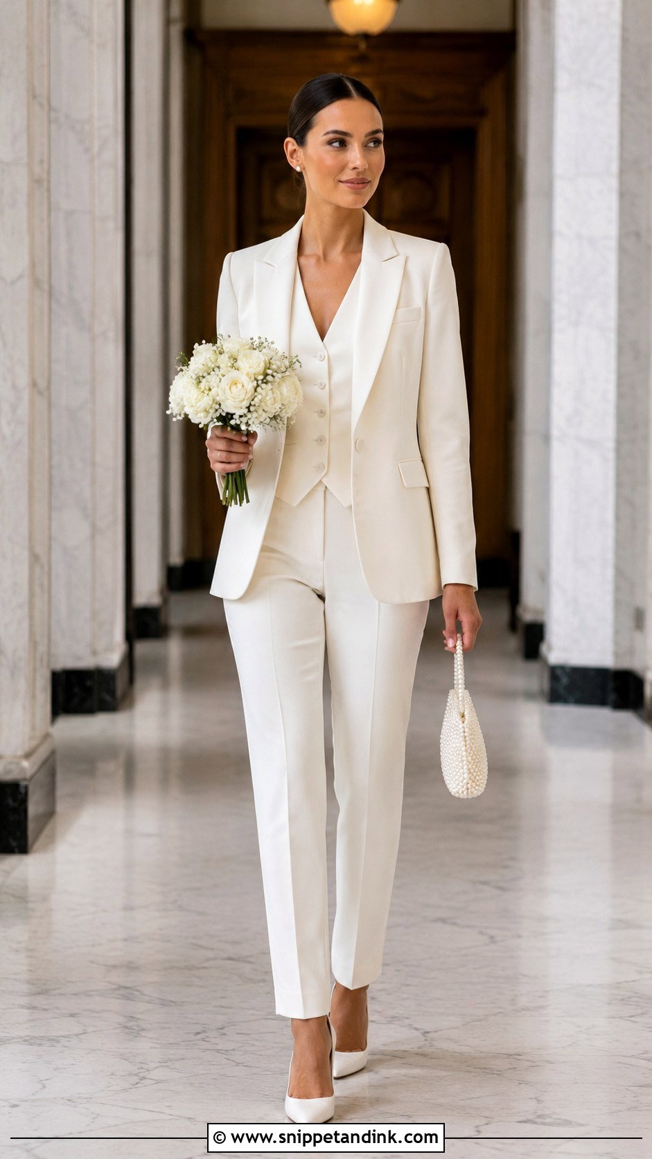 Three Piece Bride Wedding Suit - Snippet and Ink - 20 Bride Wedding Suit Ideas