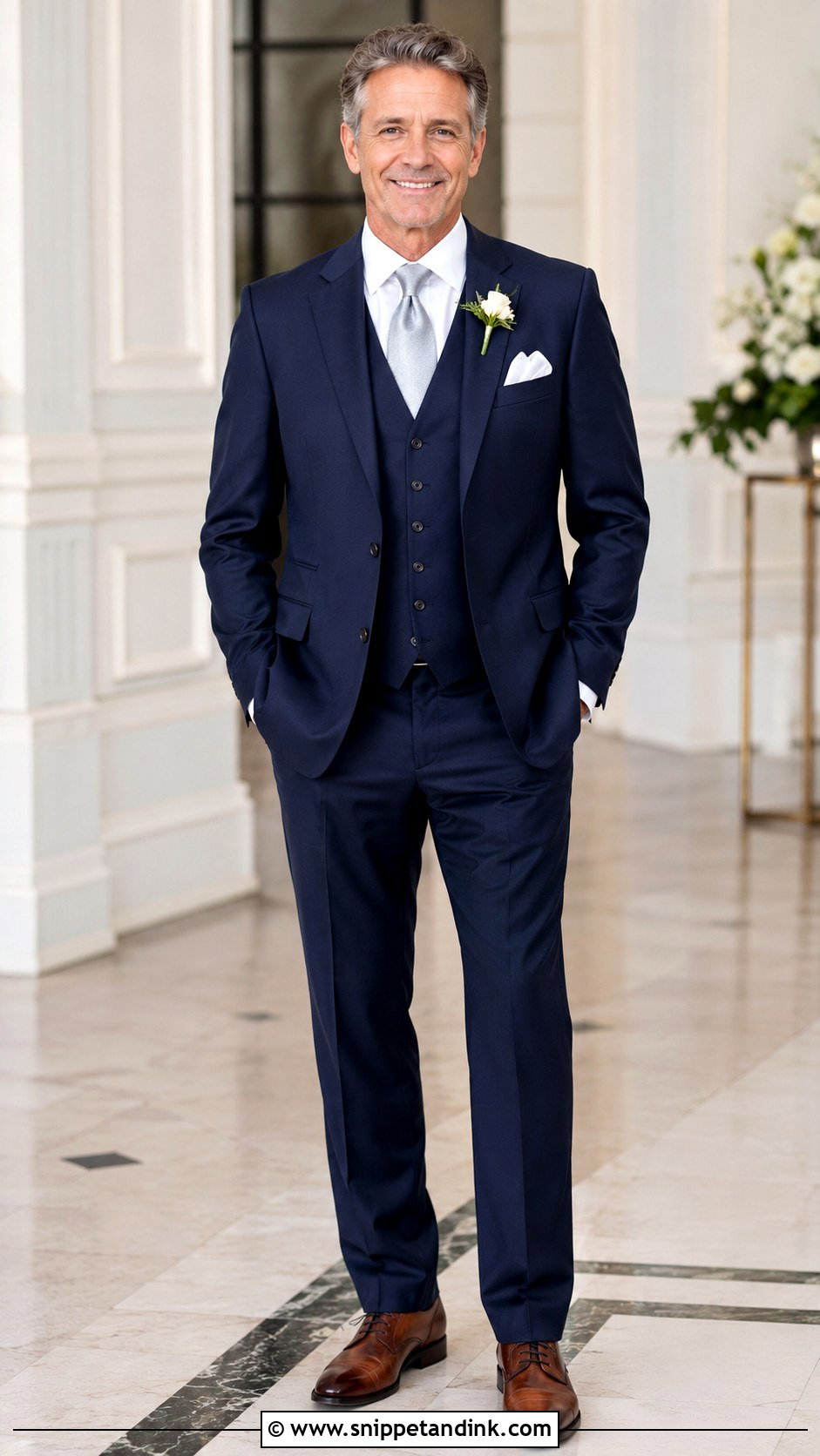 Three Piece Suit Father Of The Bride Outfit - Snippet and Ink - 30 Father of the Bride Outfit Ideas