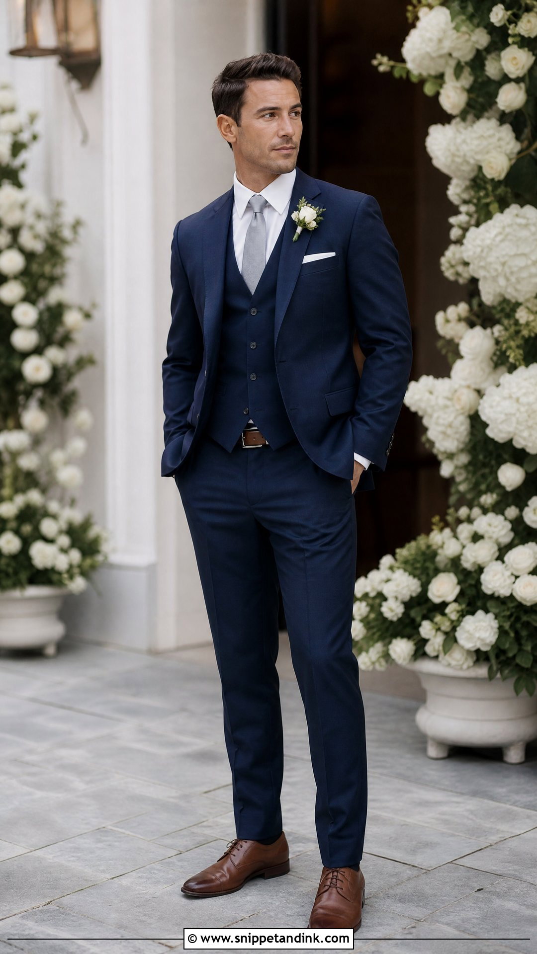 Three Piece Suit Wedding Usher Outfit - Snippet and Ink - 20 Usher Wedding Outfits