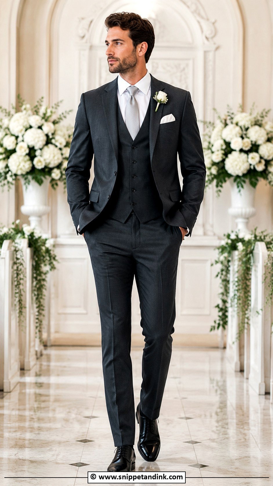 Three Piece Wedding Suit - Snippet and Ink - 35 Wedding Suit Ideas