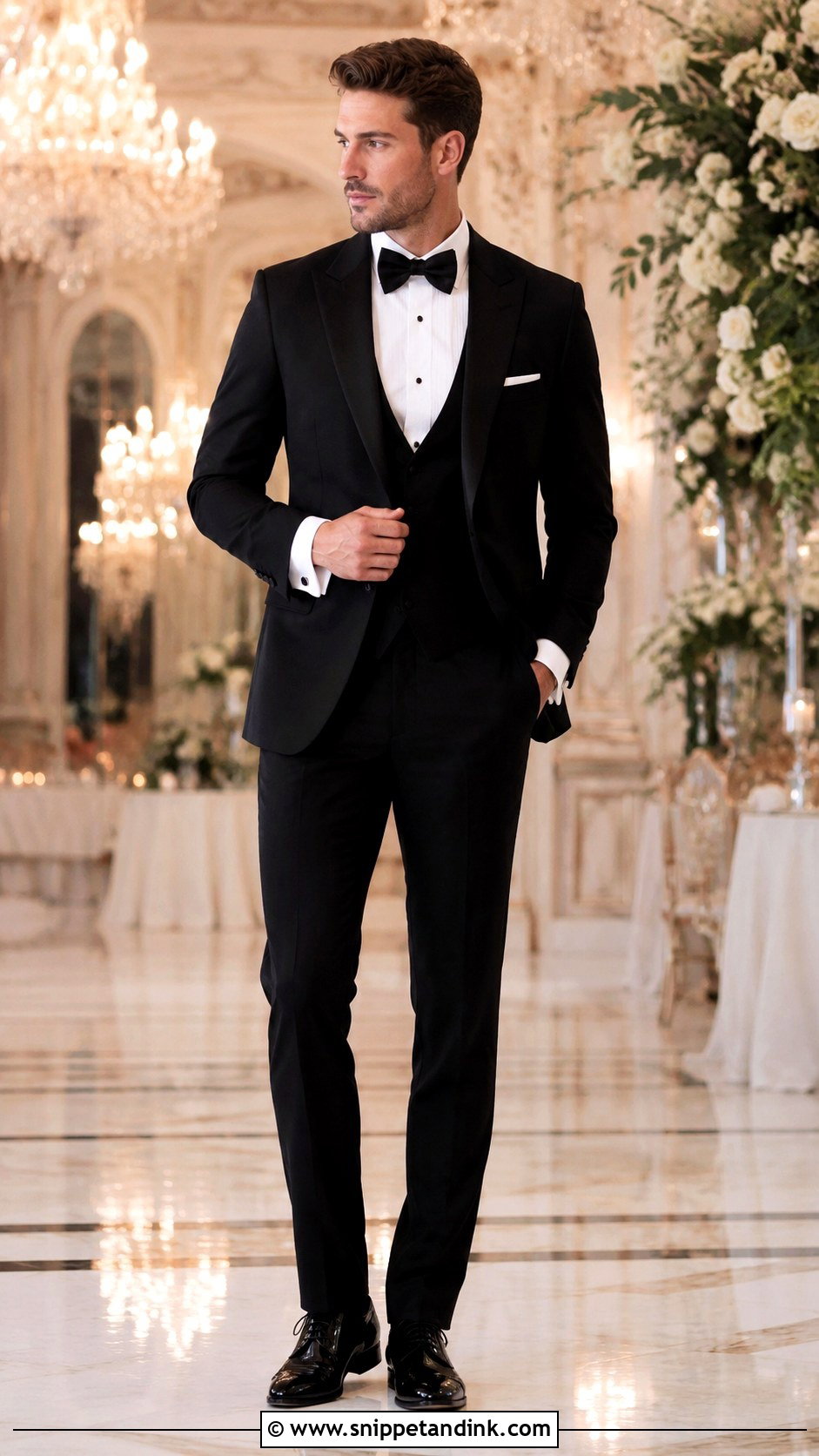 Three Piece Wedding Tux - Snippet and Ink - 30 Wedding Tux Ideas