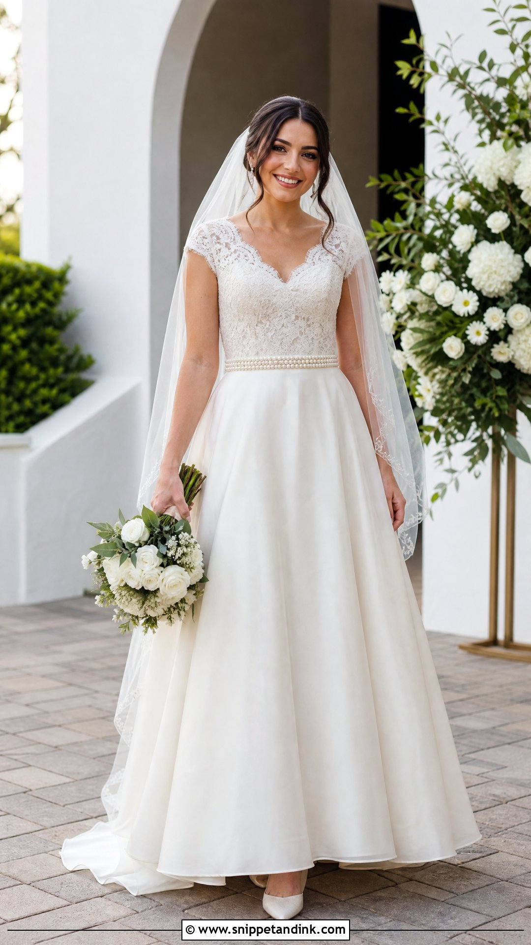 Thrifted A Line Wedding Dress - Snippet and Ink - 25 Thrifted Wedding Dress Ideas