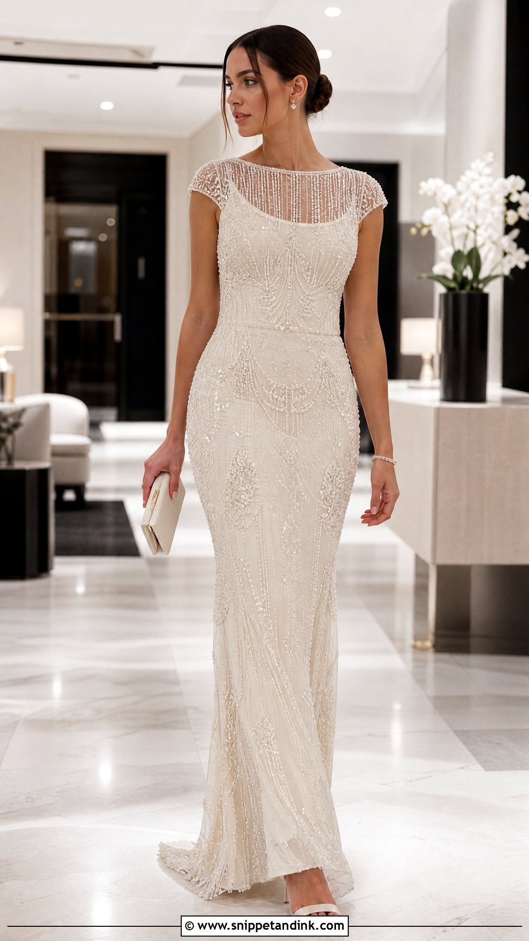 Thrifted Beaded Wedding Dress - Snippet and Ink - 25 Thrifted Wedding Dress Ideas