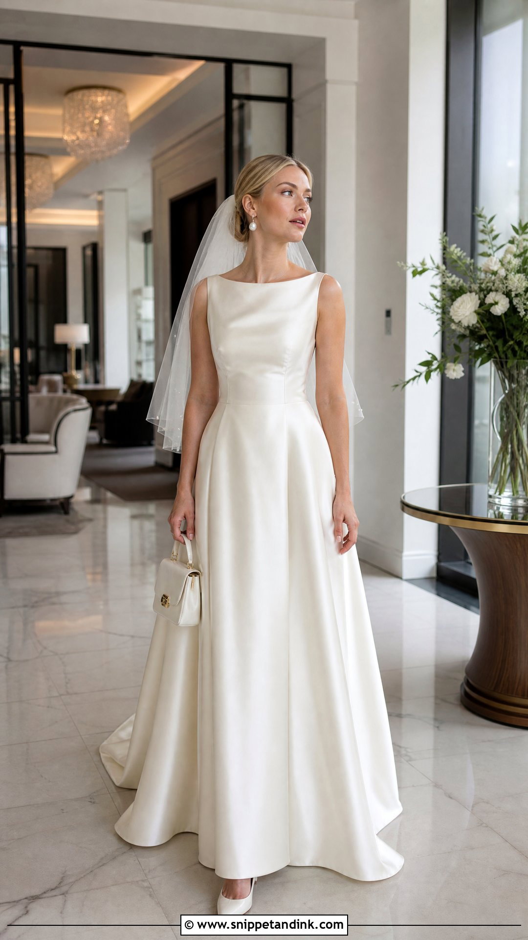 Thrifted Satin Wedding Dress - Snippet and Ink - 20 Recycled Wedding Dress Ideas