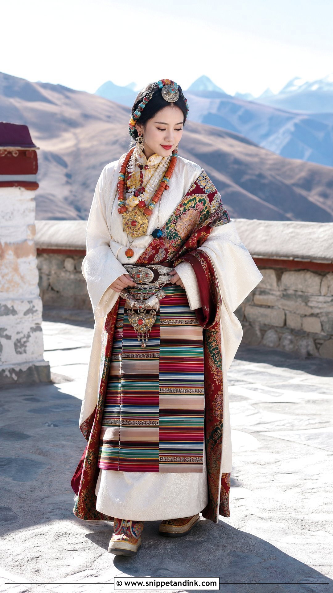 Tibetan Layered Bridal Outfit - Snippet and Ink - 20 Traditional Marriage Dress Ideas