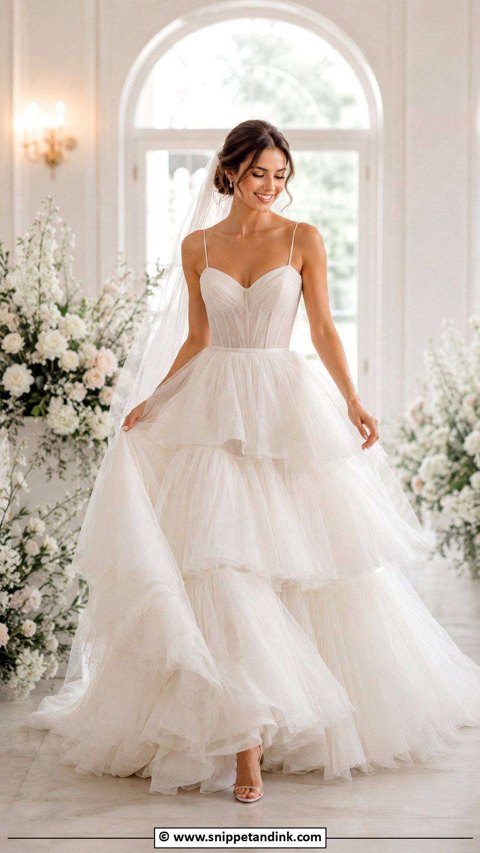 Tiered Ball Gown Wedding Dress - Snippet and Ink - 30 Ball Gowns Wedding