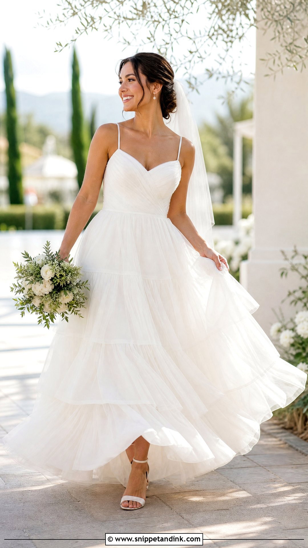 Tiered Bridal Frock - Snippet and Ink - 25 Bridal Frock Ideas
