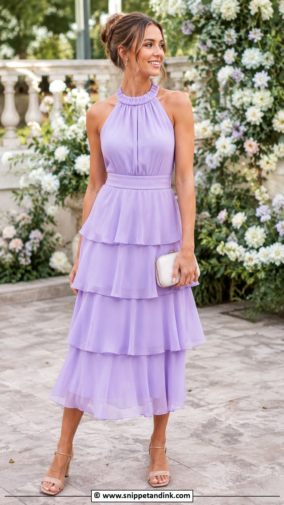 Tiered Cocktail Dress Wedding Outfit - Snippet and Ink - 30 Cocktail Dress Wedding Ideas