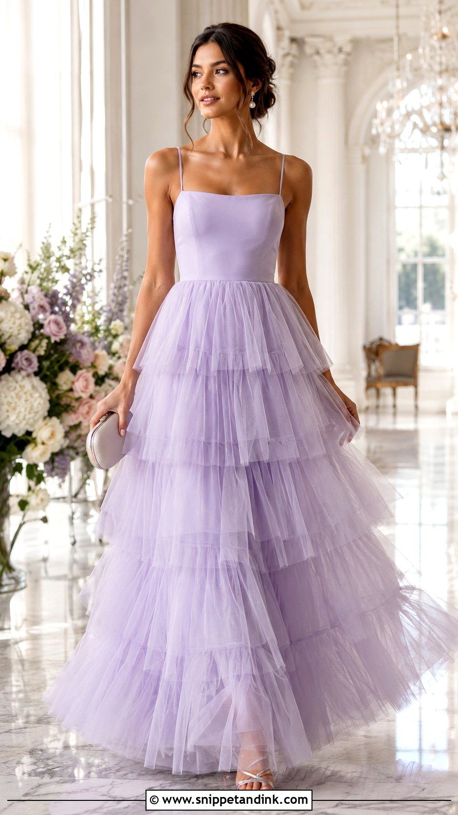 Tiered Gown Design - Snippet and Ink - 25 Stylish Gown Designs