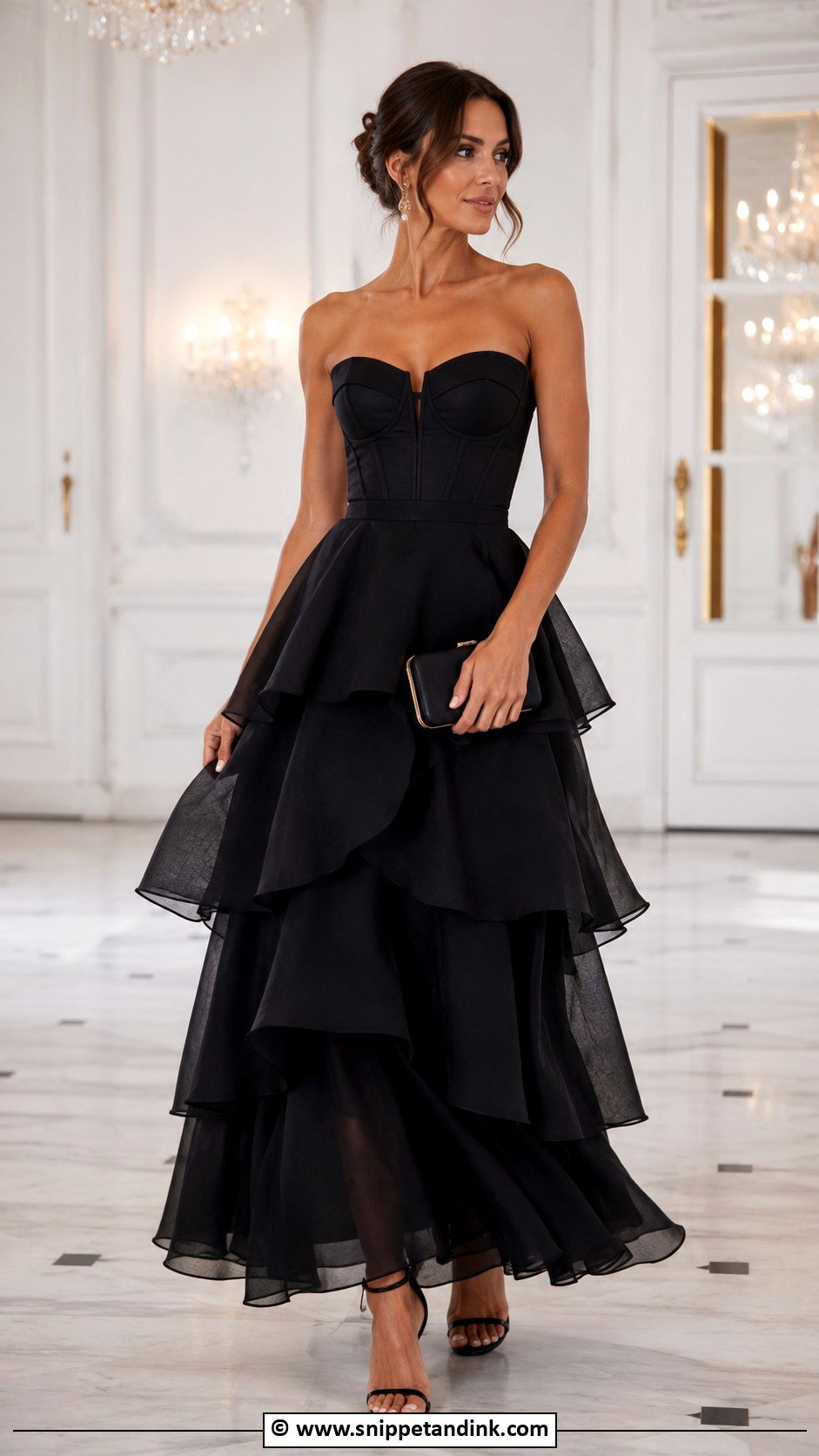 Tiered Gown Outfit - Snippet and Ink - 30 Gown Style Ideas