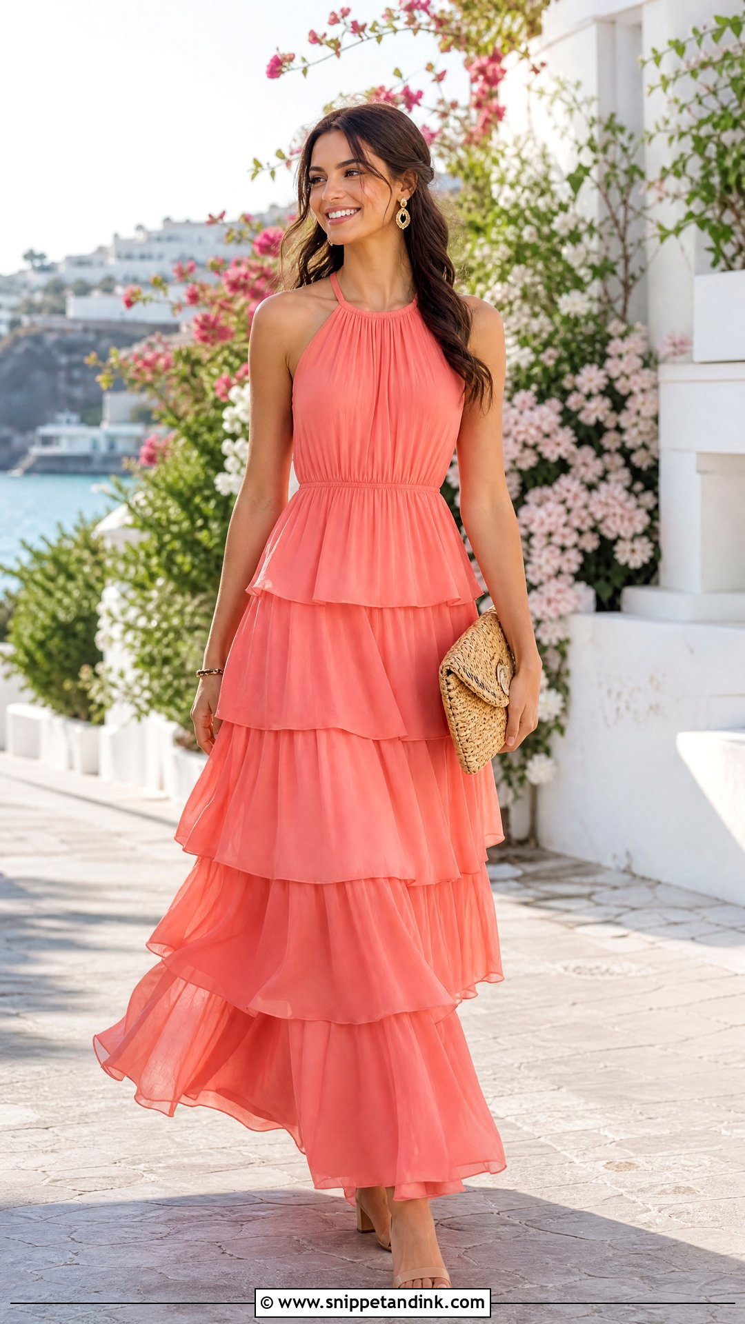Tiered Maxi Dress For Sister Wedding - Snippet and Ink - 25 Dress for Sister Wedding Ideas
