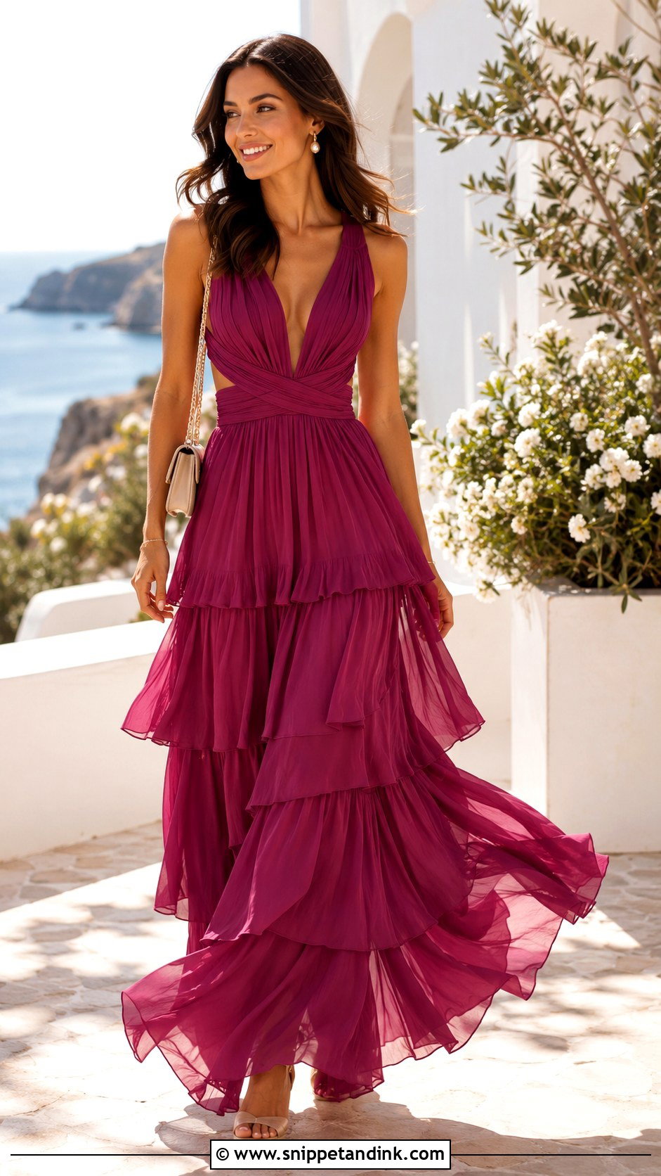 Tiered Maxi Fancy Dress for Wedding - Snippet and Ink - 20 Fancy Dress for Wedding Ideas