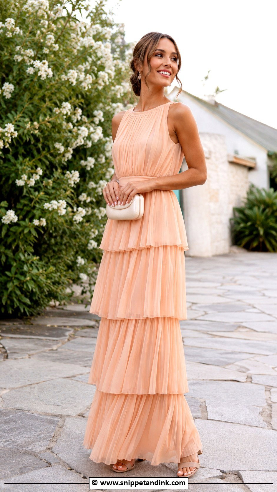 Tiered Maxi Sister Of The Bride Dress - Snippet and Ink - 30 Bride Sister Dress Ideas