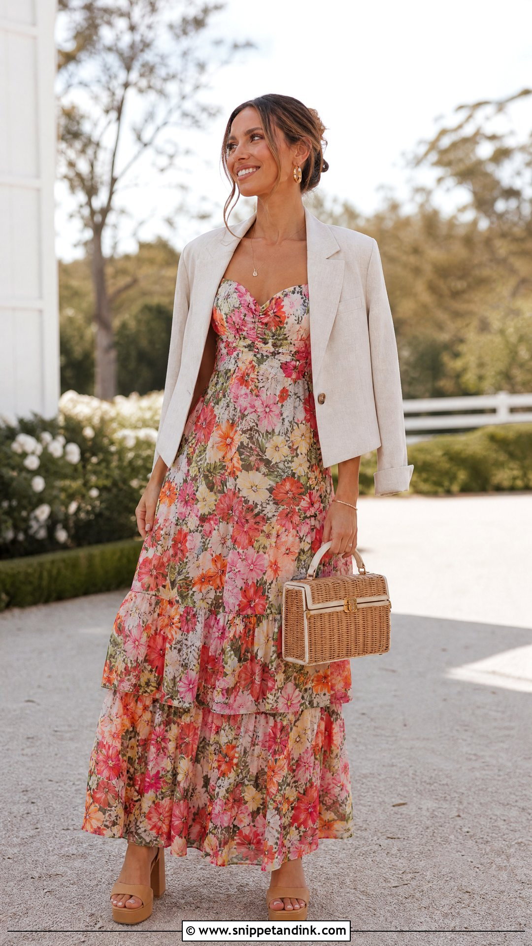 Tiered Maxi Wedding Guest Dress - Snippet and Ink - 25 Wedding Wear Dresses