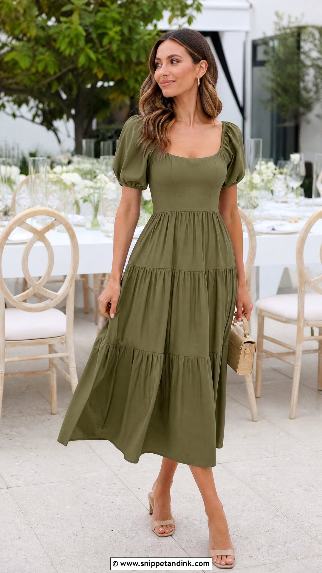 Tiered Midi Holy Matrimony Dress - Snippet and Ink - 25 Holy Matrimony Dress Ideas