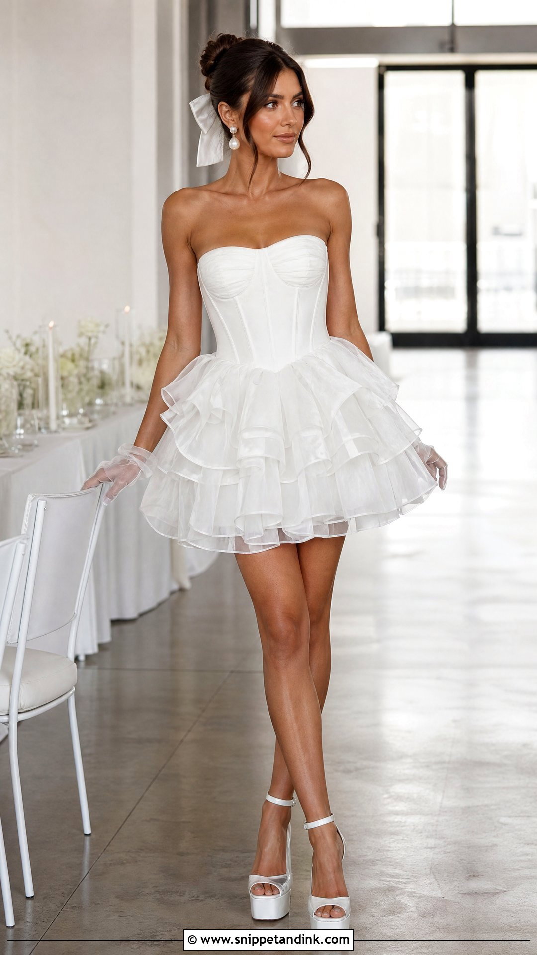 Tiered Mini Wedding Dress - Snippet and Ink - 25 Tiered Wedding Dress Ideas