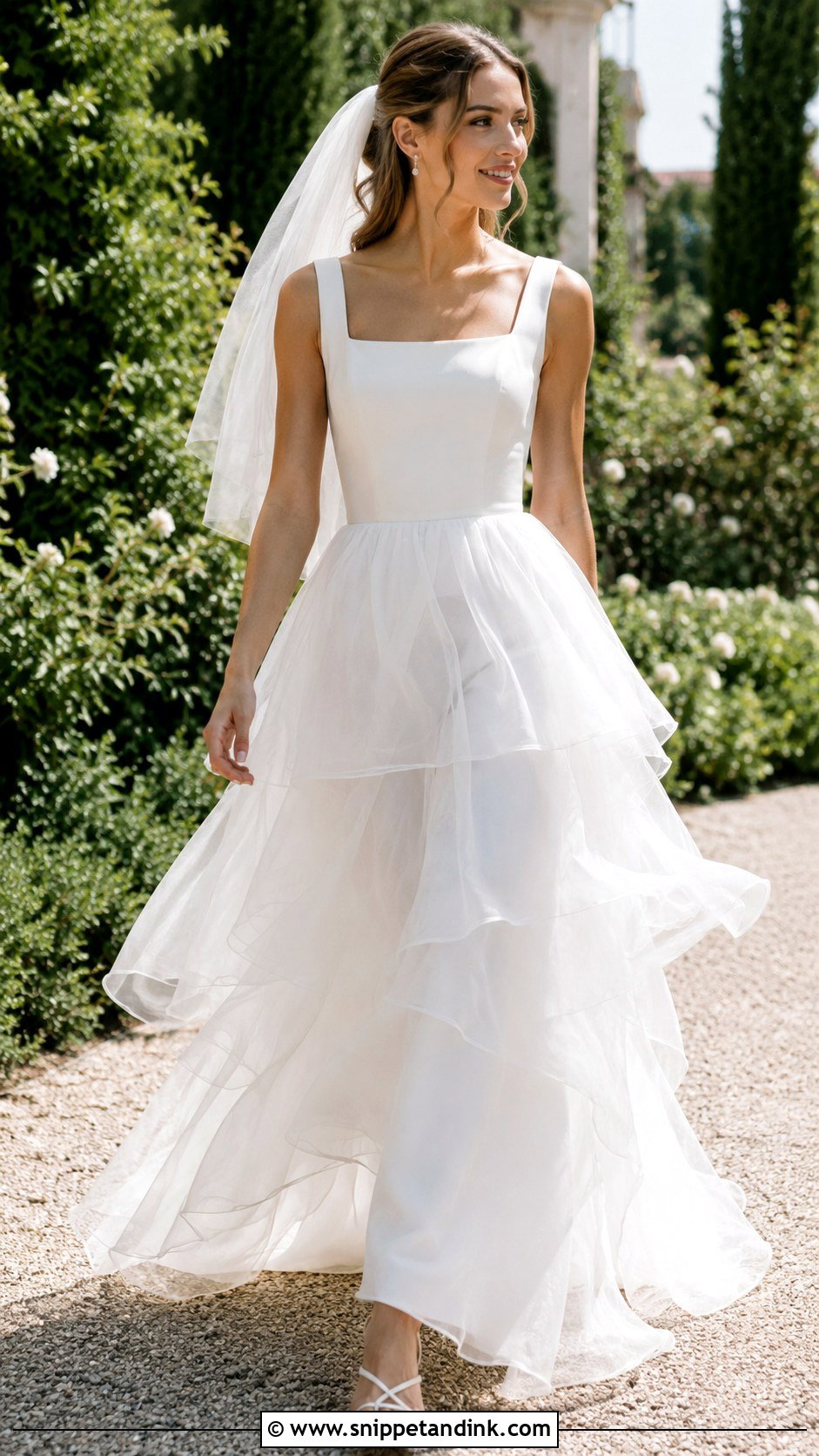 Tiered Organza Wedding Dress - Snippet and Ink - 20 Dramatic Wedding Dresses