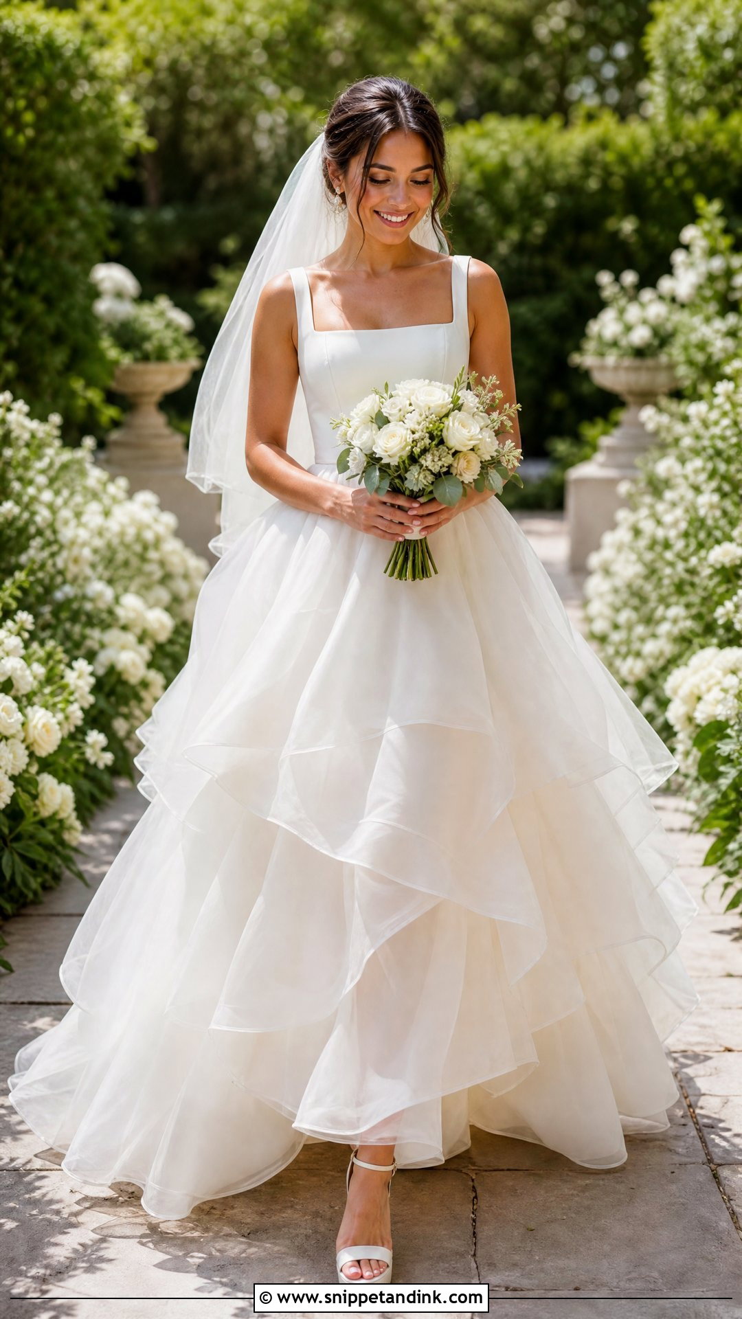Tiered Organza Wedding Gown - Snippet and Ink - 20 Organza Wedding Gown Ideas