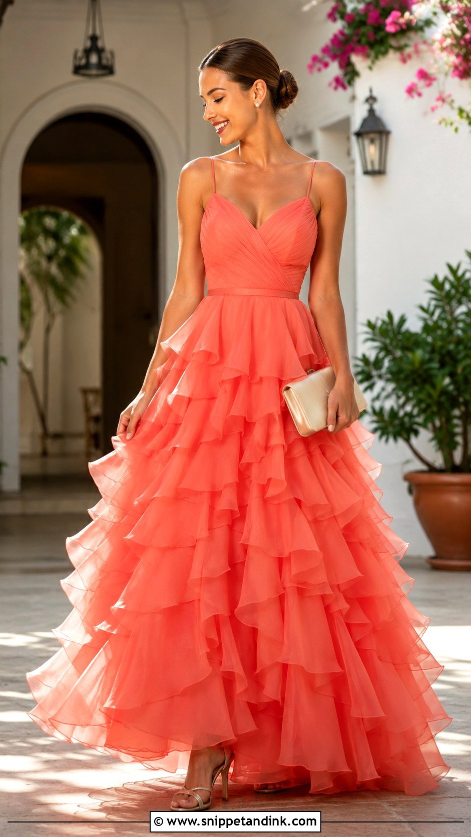 Tiered Ruffle Gown Outfit - Snippet and Ink - 20 Dream Gown Ideas