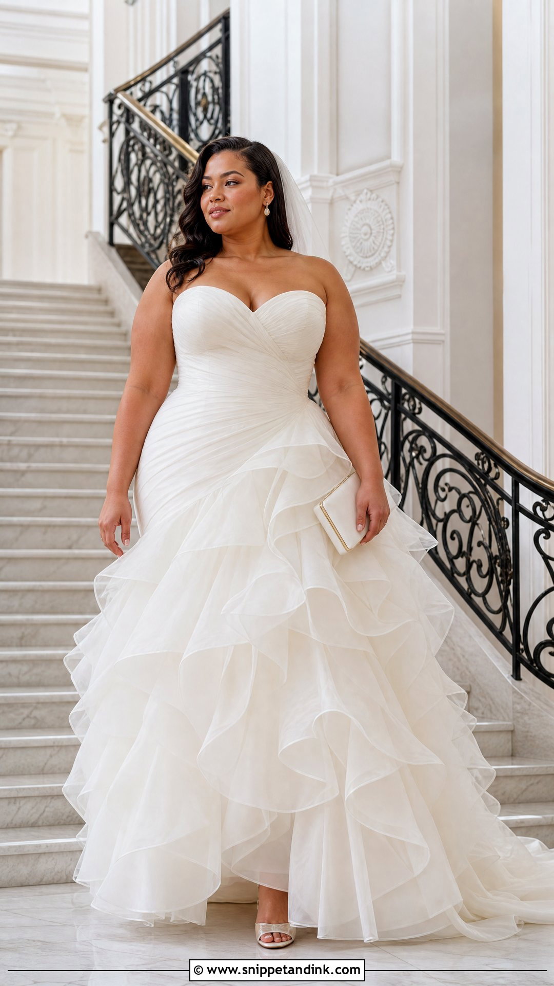 Tiered Ruffle Organza Wedding Dress - Snippet and Ink - 20 Unique Wedding Dress Ideas