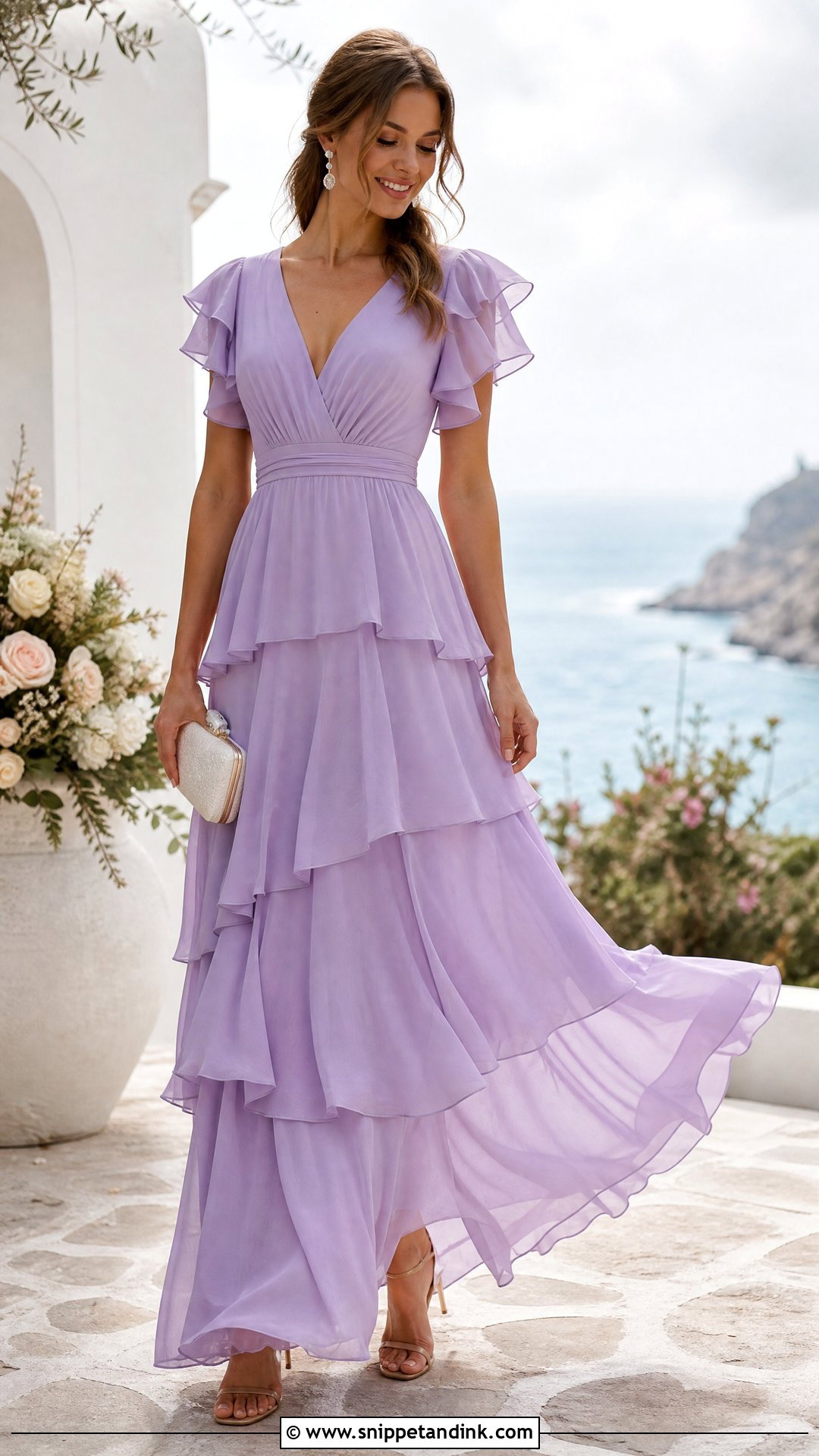 Tiered Ruffle Sister of the Bride Dress - Snippet and Ink - 20 Sister of the Bride Wedding Dresses