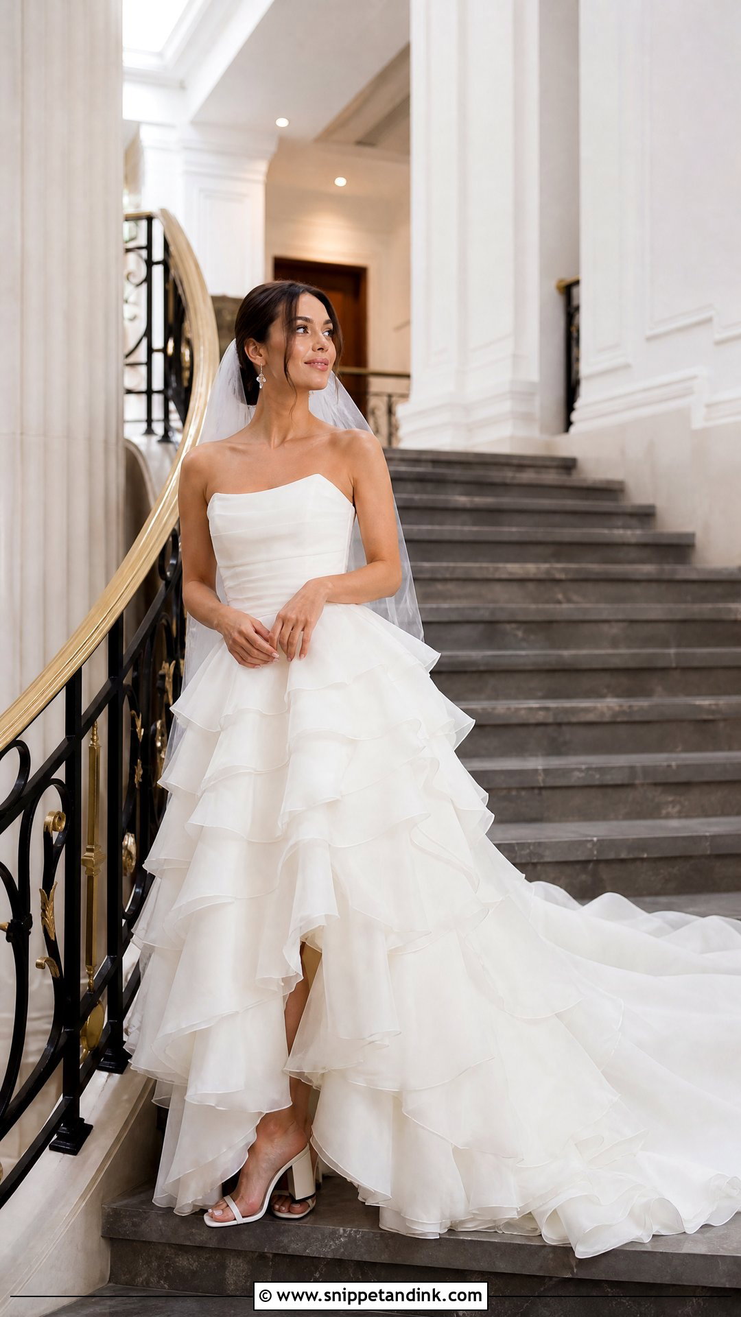 Tiered Ruffle Wedding Dress - Snippet and Ink - 20 Over the Top Wedding Dress Ideas