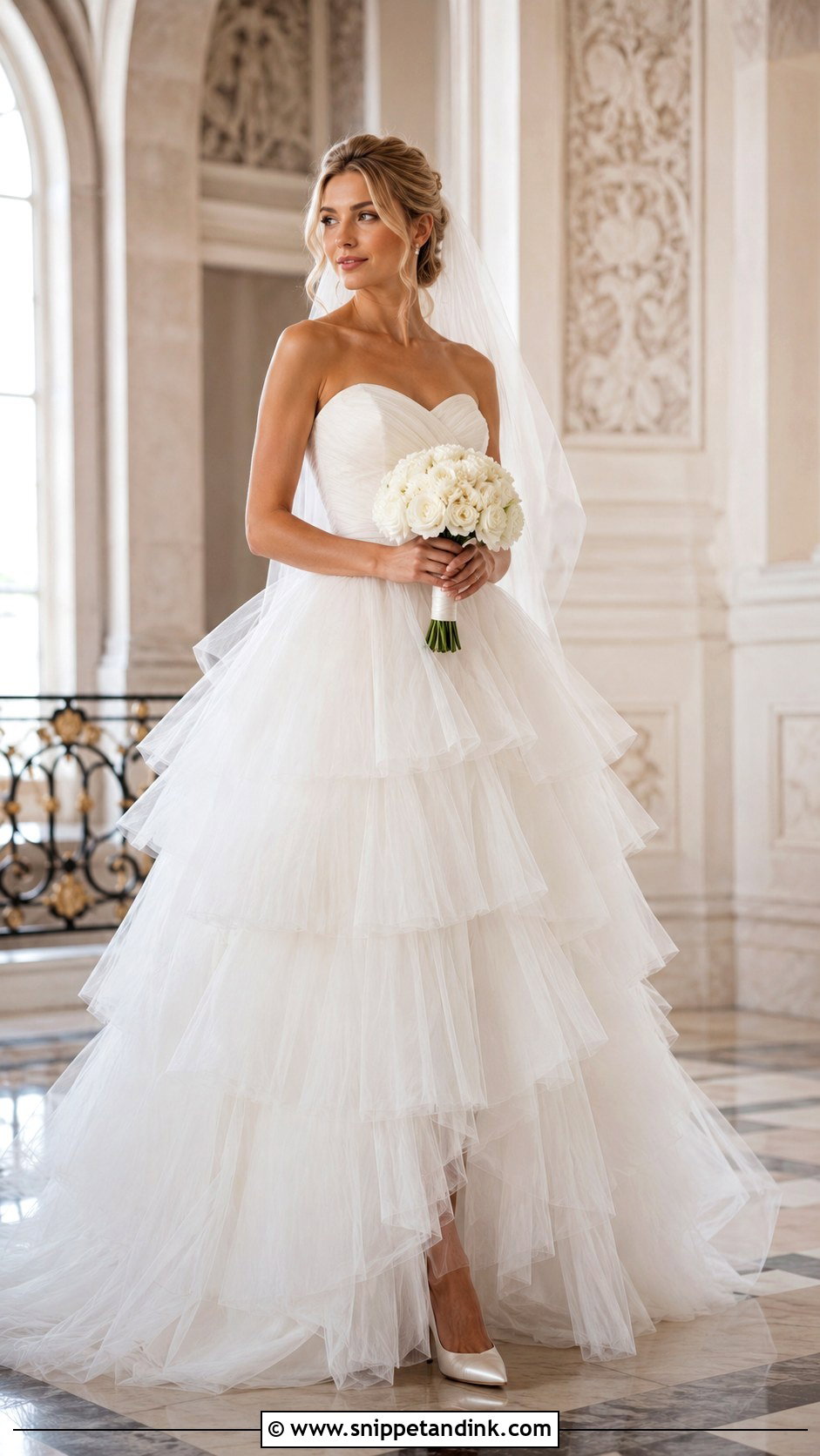 Tiered Tulle Bridal Gown - Snippet and Ink - 20 Bridal Frocks Gowns Wedding Dresses