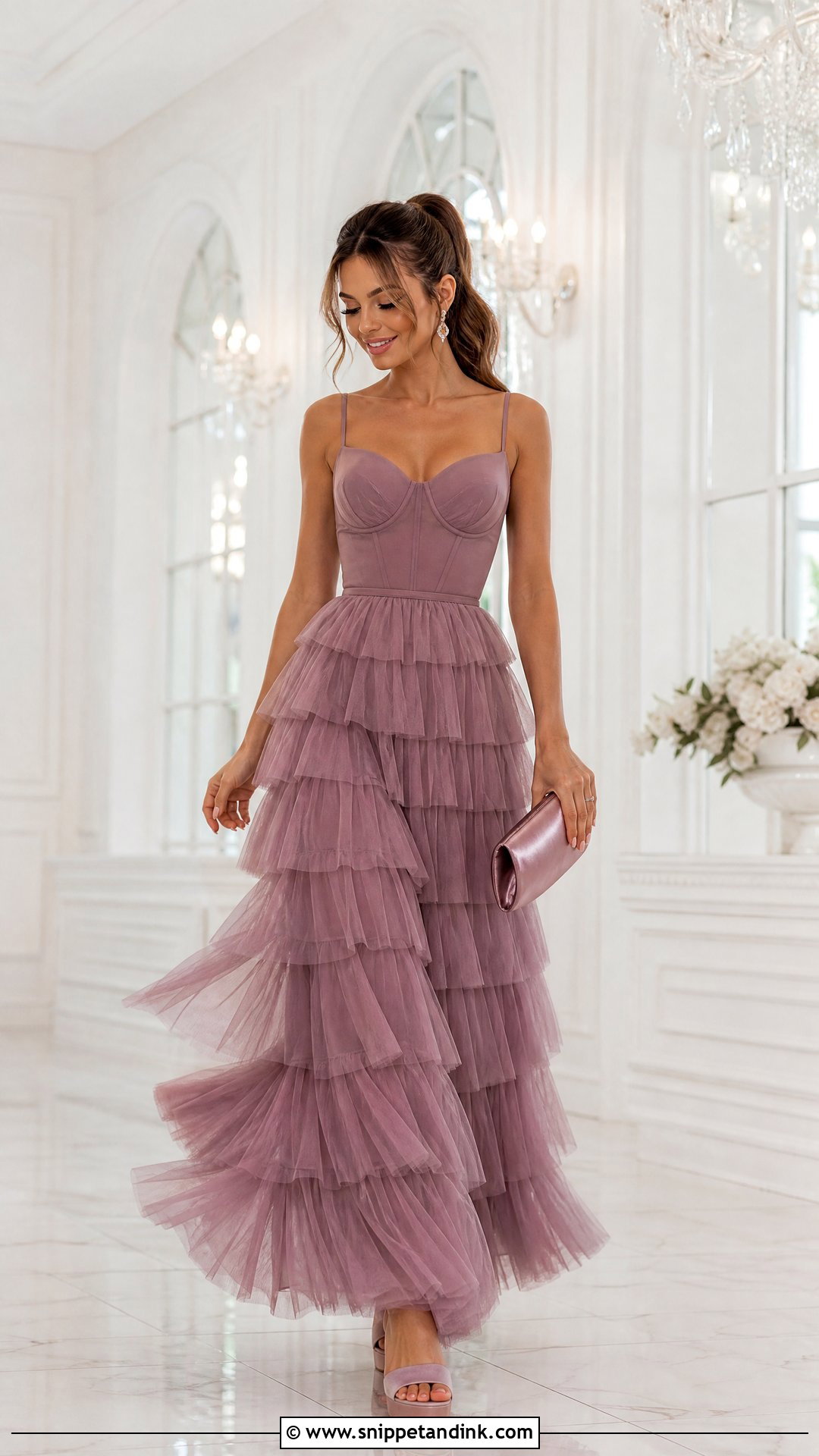 Tiered Tulle Gown - Snippet and Ink - 20 New Gown Design Ideas