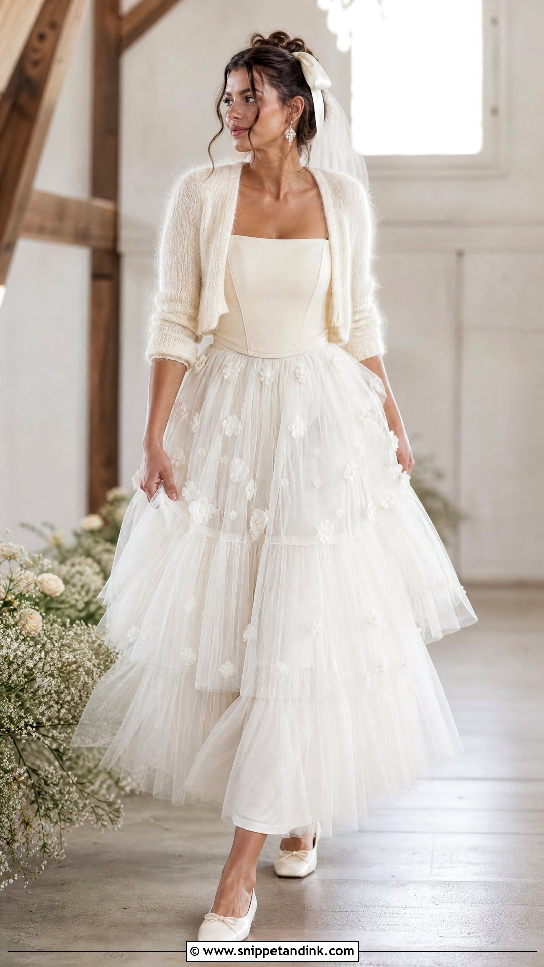 Tiered Tulle Indie Wedding Dress - Snippet and Ink - 25 Indie Wedding Dress Ideas