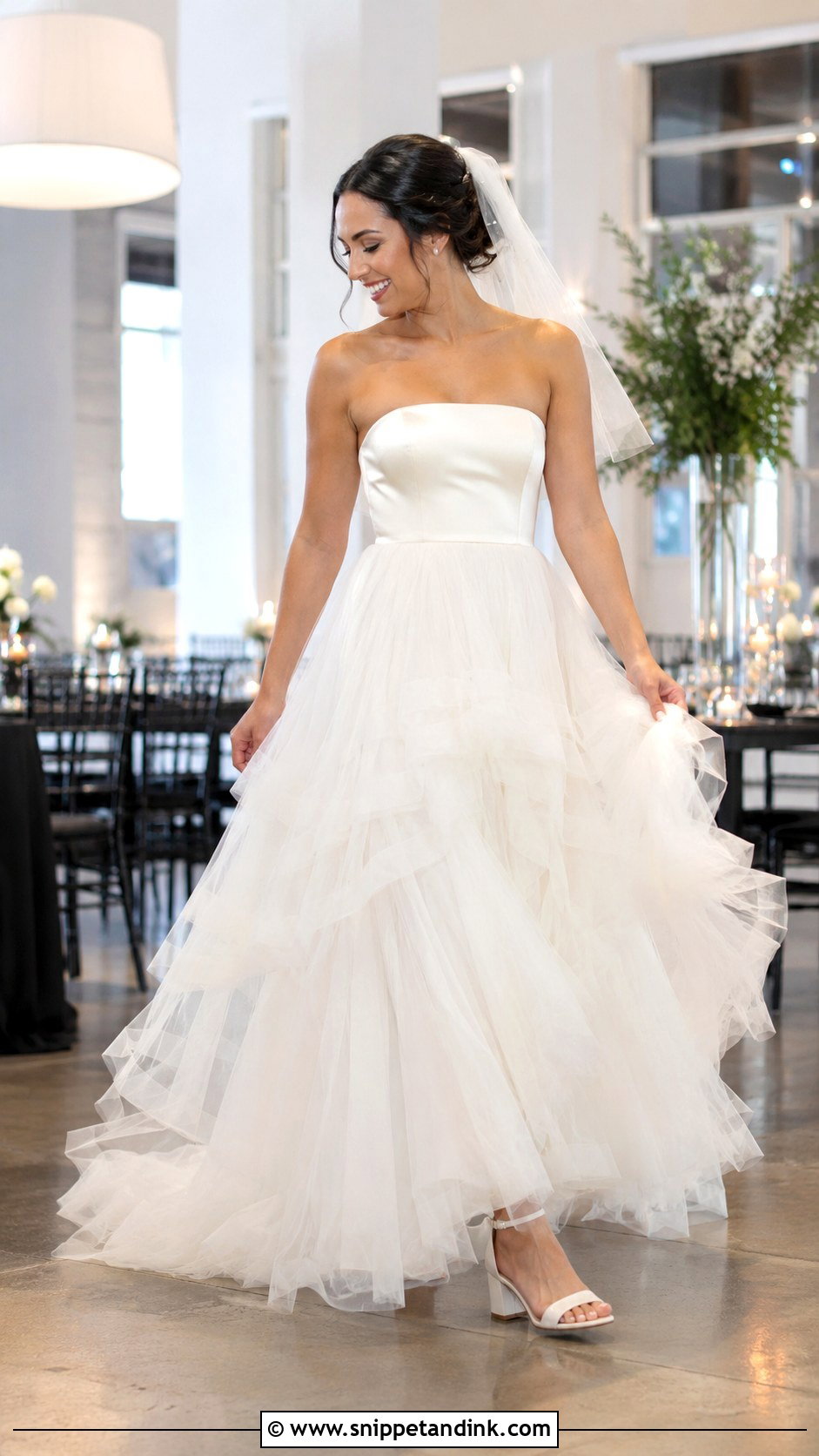 Tiered Tulle Wedding Dress - Snippet and Ink - 20 Beautiful Wedding Dresses Fairytale