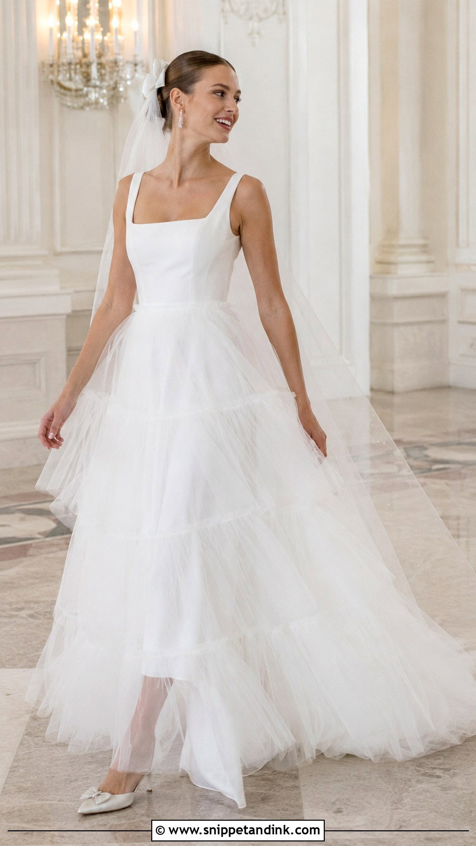 Tiered Tulle Wedding Dress - Snippet and Ink - 20 Girly Wedding Dress Ideas
