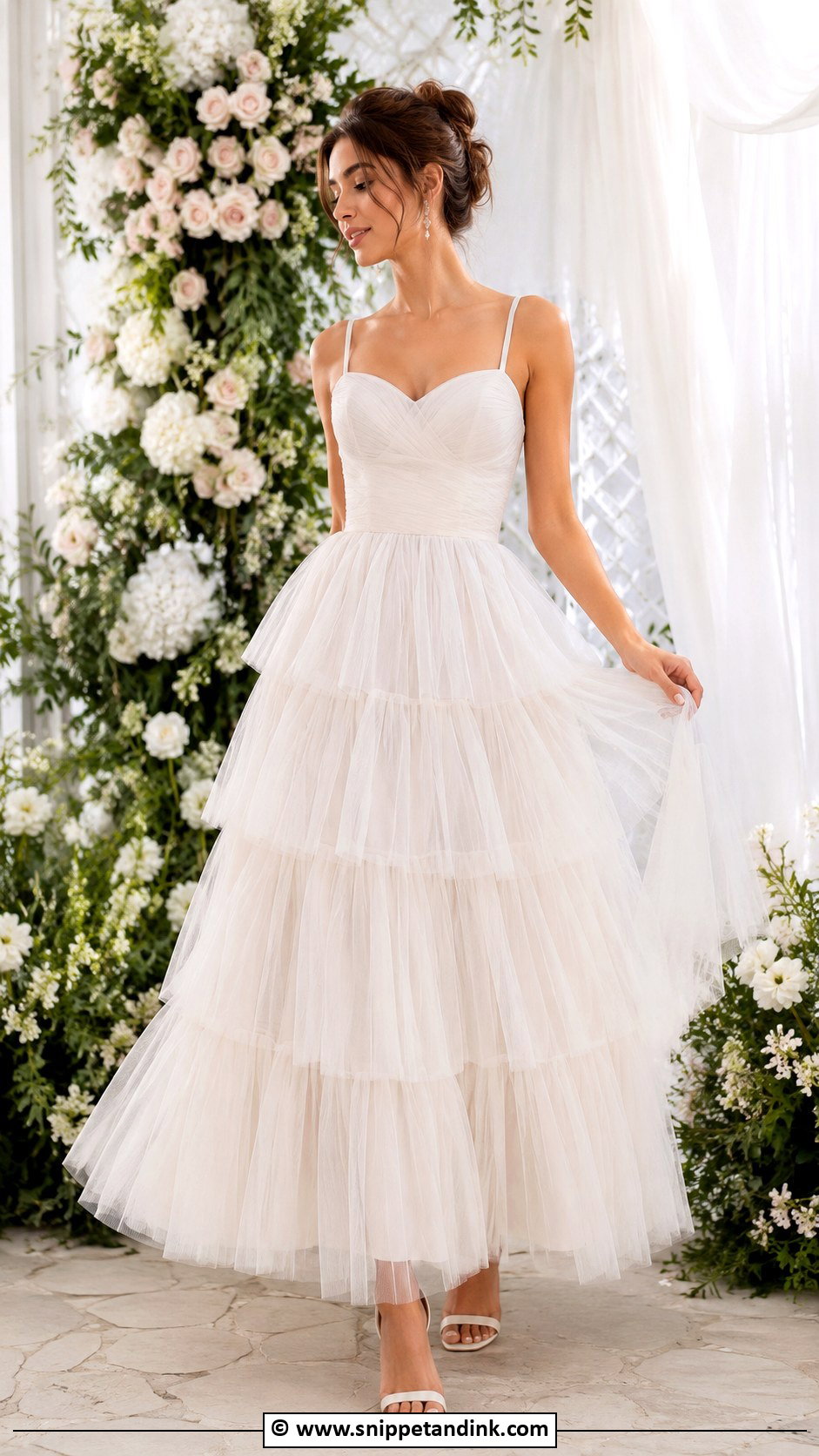 Tiered Tulle Wedding Dress - Snippet and Ink - 35 Whimsical Wedding Dress Ideas
