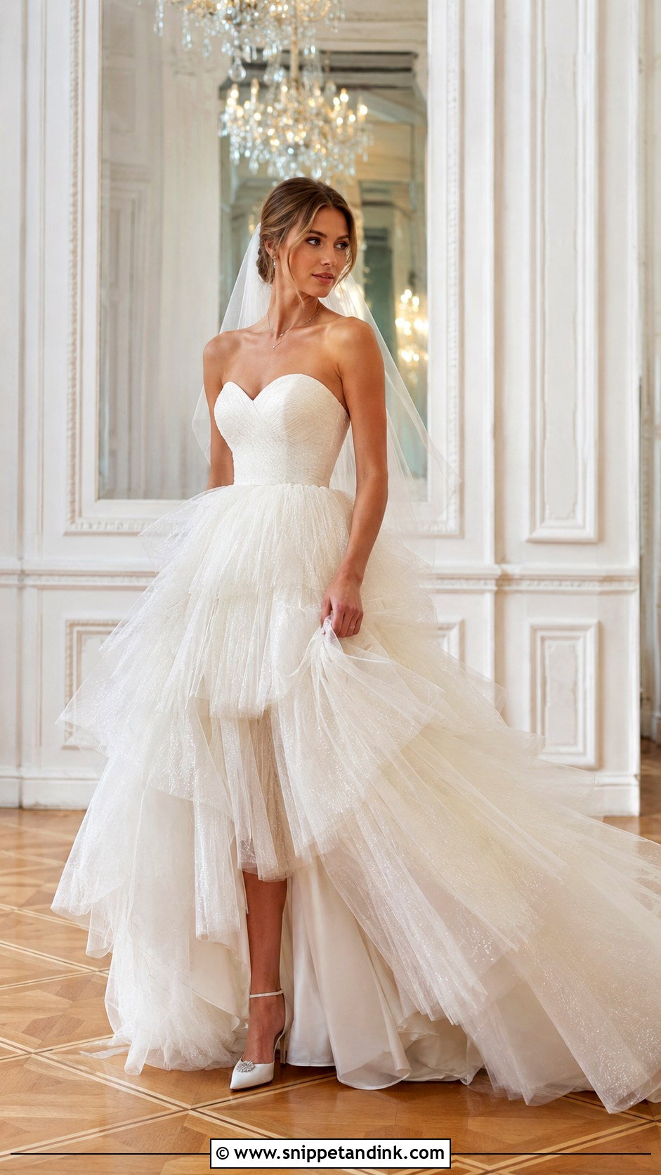 Tiered Tulle Wedding Dress - Snippet and Ink - 20 2000 Wedding Dress Ideas