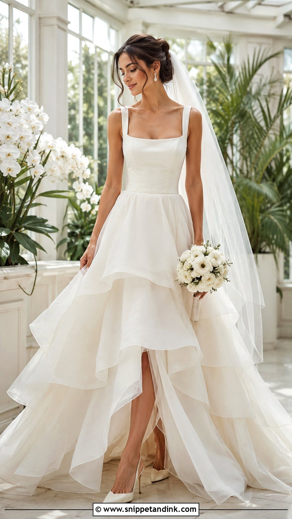 Tiered Wedding Dress - Snippet and Ink - 20 Statement Wedding Dress Ideas