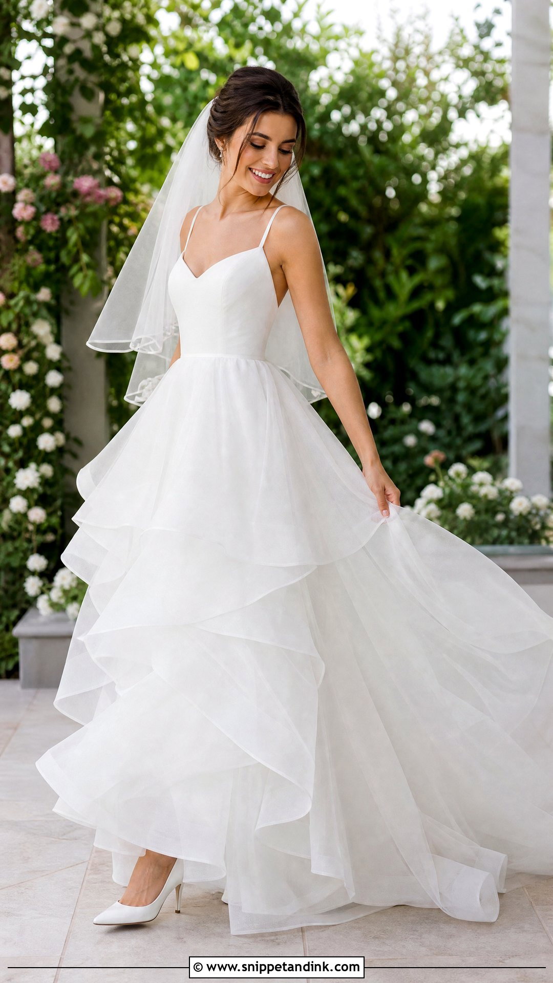 Tiered Wedding Dress - Snippet and Ink - 20 Wedding Dresses Shapes