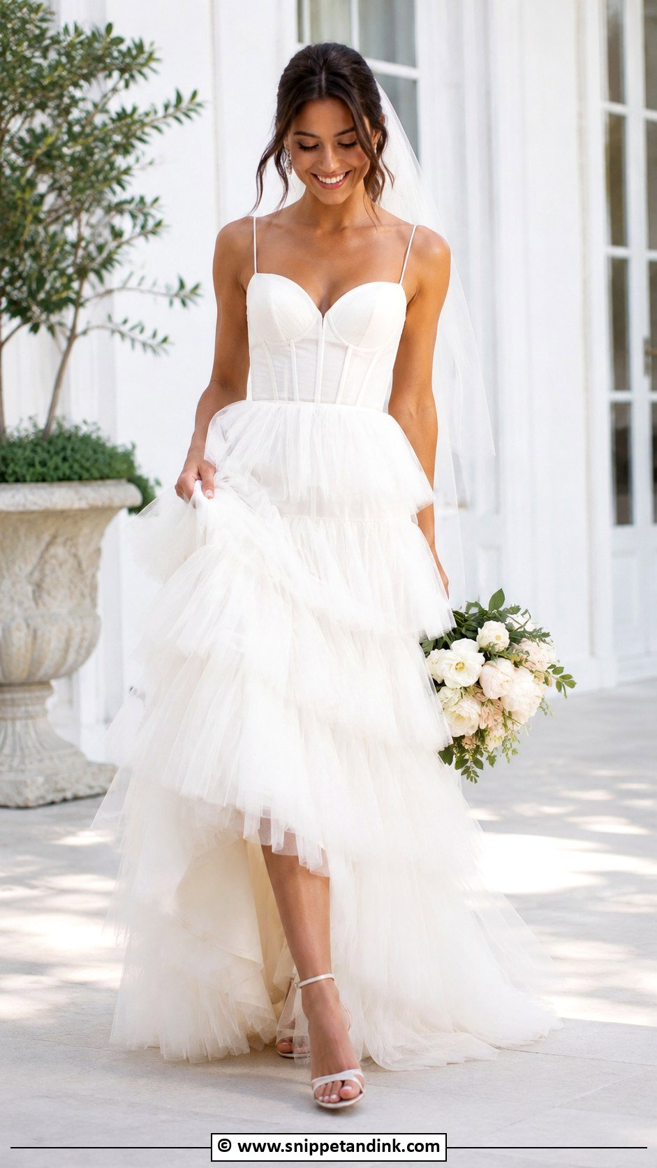 Tiered Wedding Dress - Snippet and Ink - 30 Romantic Wedding Dress Ideas