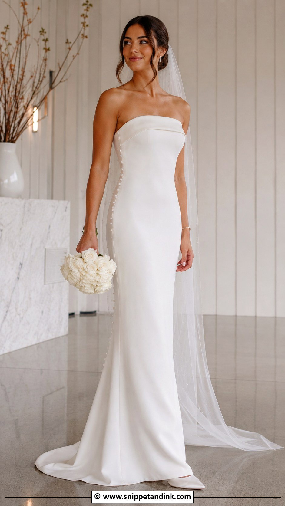 Tight Column Wedding Dress - Snippet and Ink - 30 Tight Wedding Dress Ideas