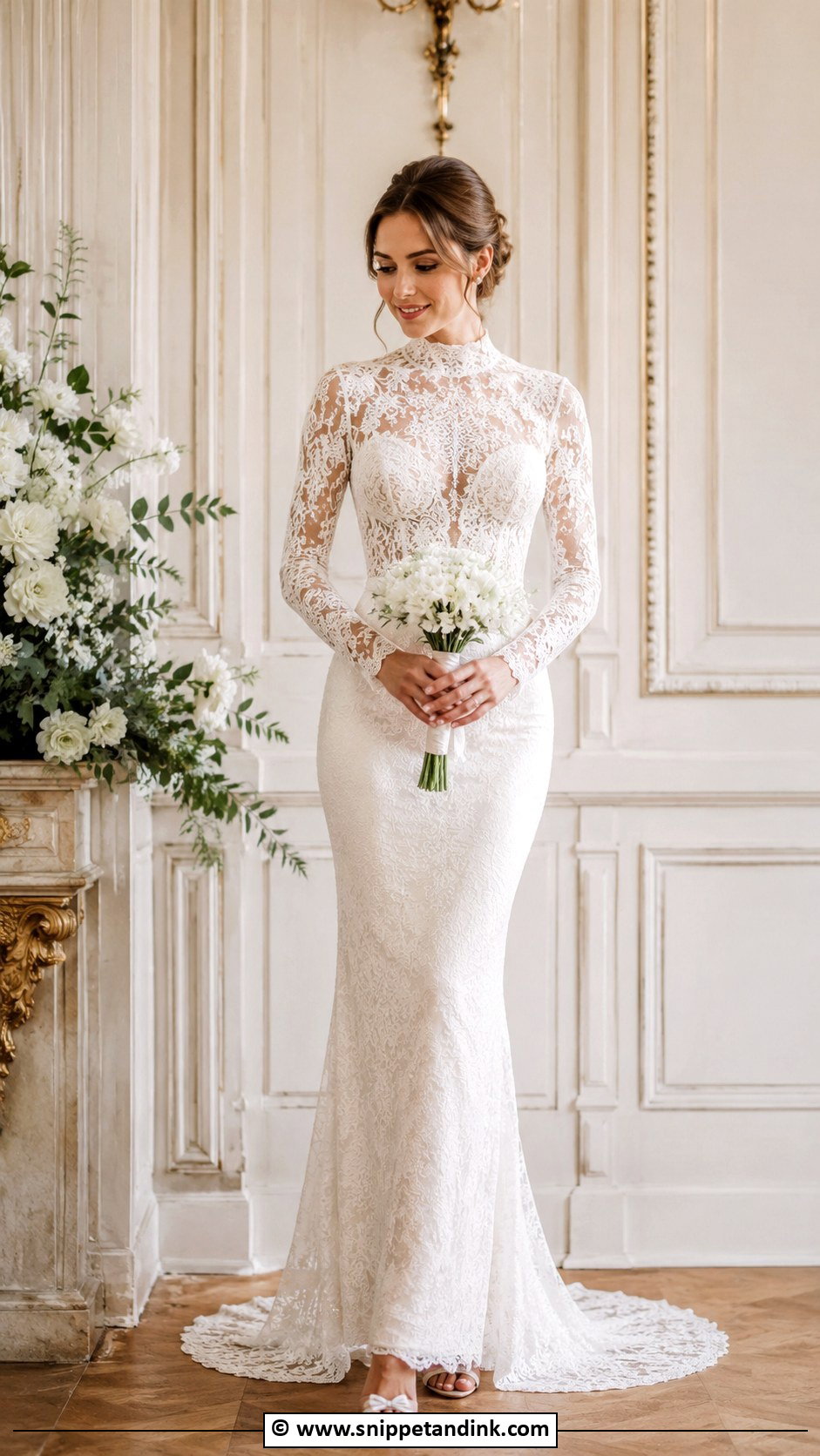 Tight High Neck Wedding Dress - Snippet and Ink - 30 Tight Wedding Dress Ideas