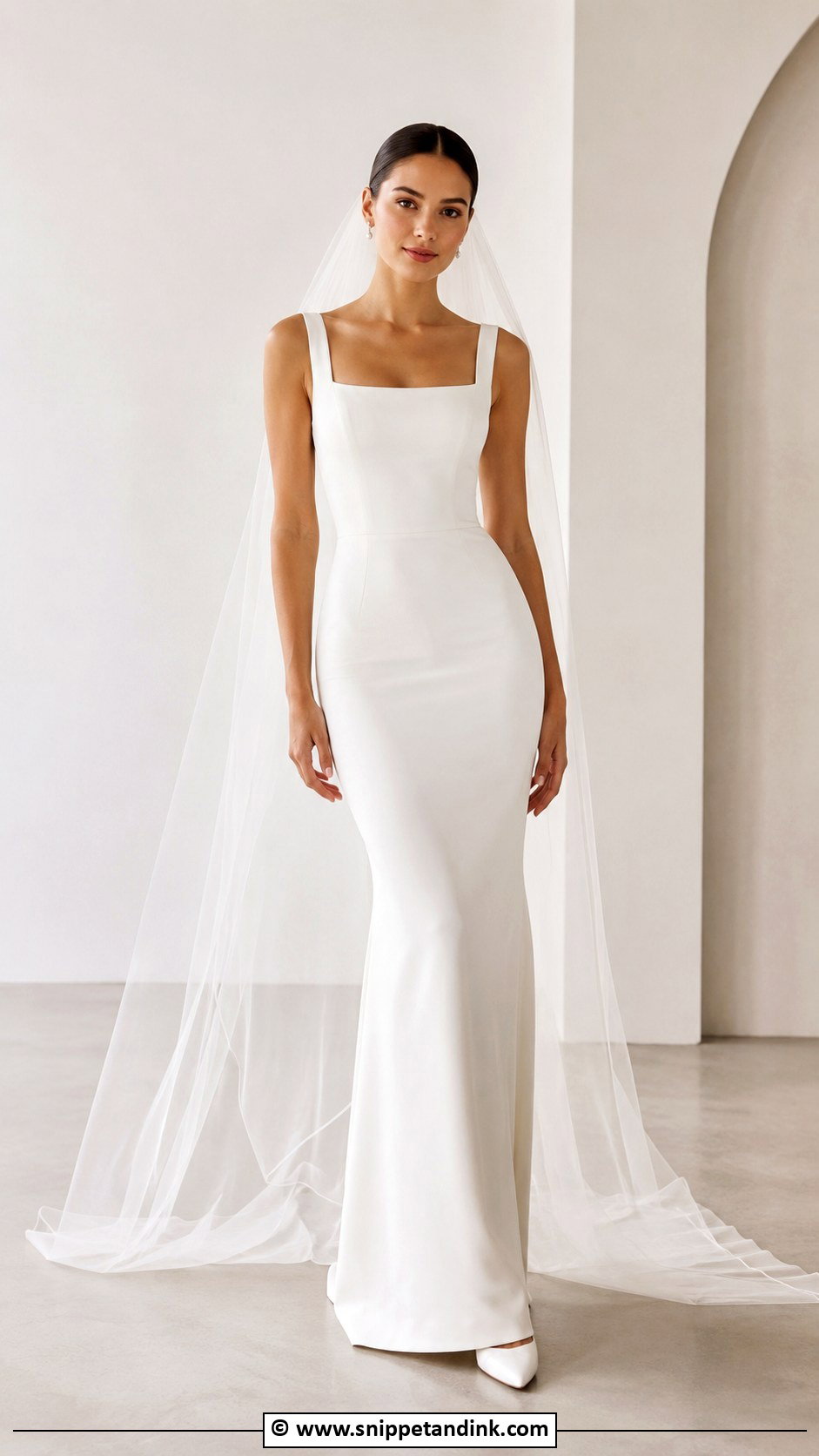 Tight Minimal Wedding Dress - Snippet and Ink - 30 Tight Wedding Dress Ideas