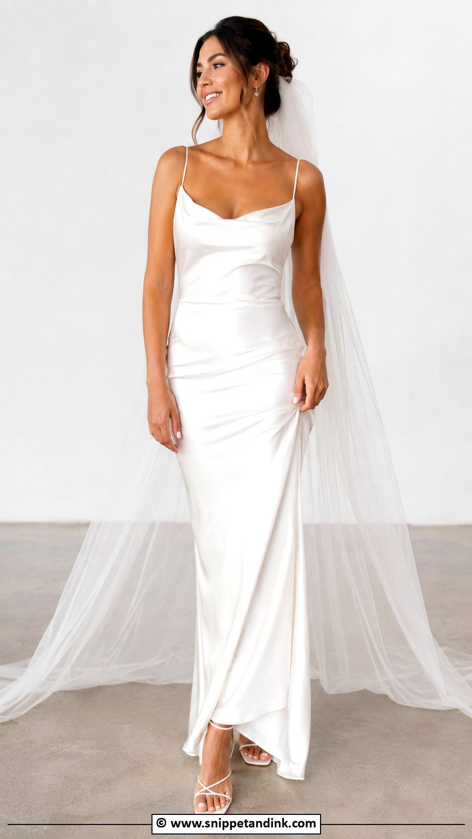 Tight Spaghetti Strap Wedding Dress - Snippet and Ink - 30 Tight Wedding Dress Ideas