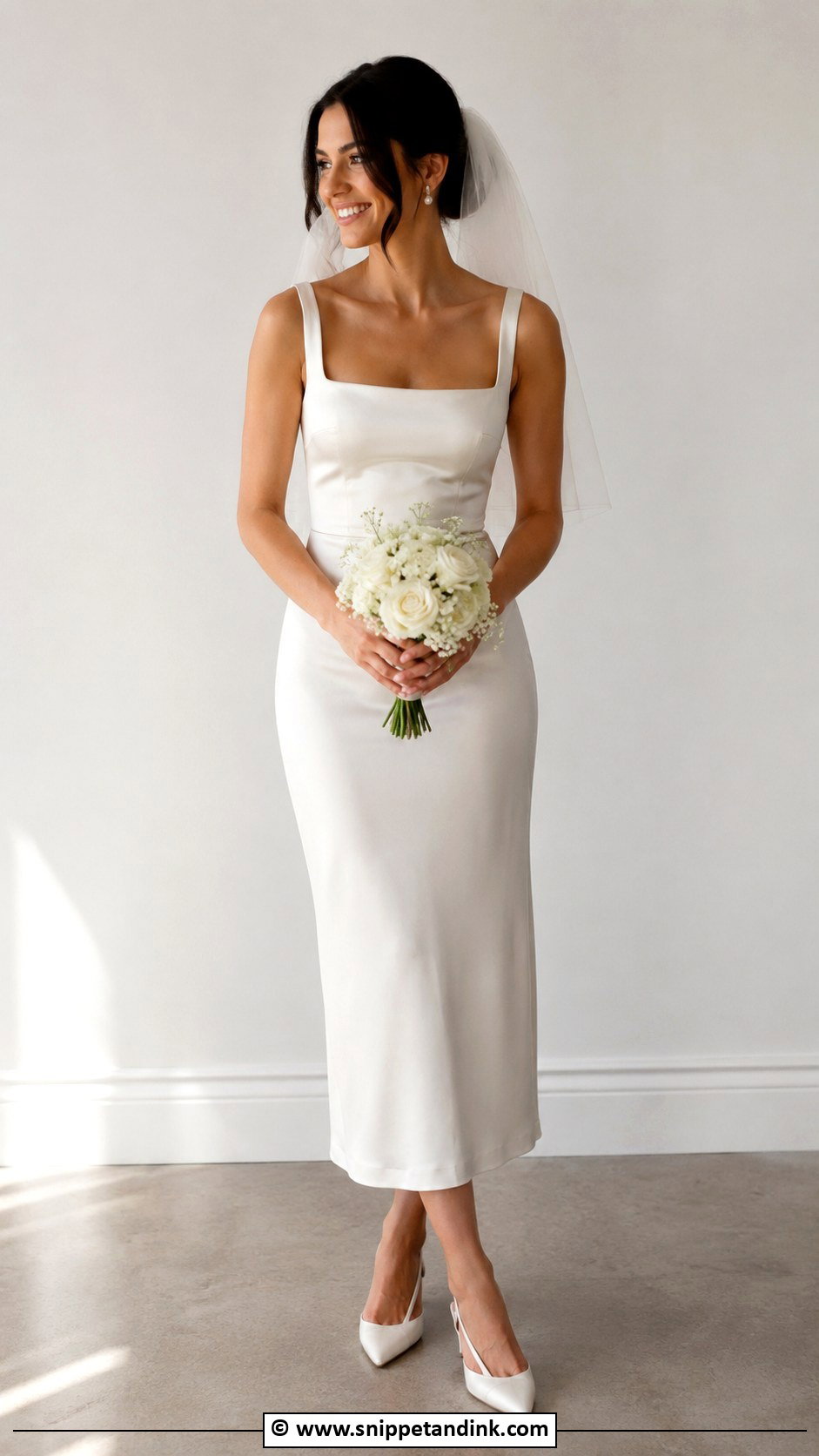 Tight Square Neck Wedding Dress - Snippet and Ink - 30 Tight Wedding Dress Ideas