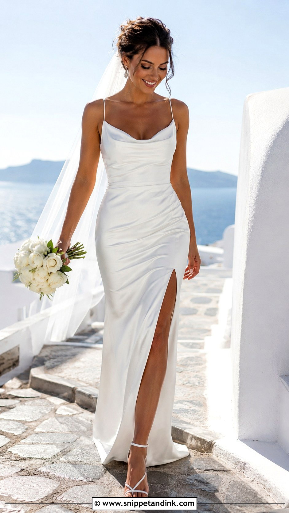 Tight Wedding Dress With Side Slit - Snippet and Ink - 25 Tight Wedding Dresses