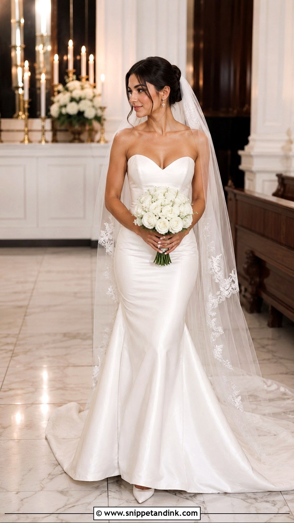 Tight Wedding Dress With Sweetheart Neckline - Snippet and Ink - 25 Tight Wedding Dresses
