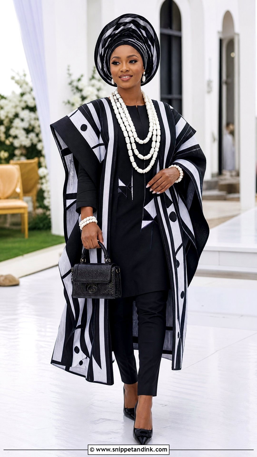 Tiv Anger Bridal Agbada Outfit - Snippet and Ink - 20 Tiv Traditional Wedding Attire Ideas