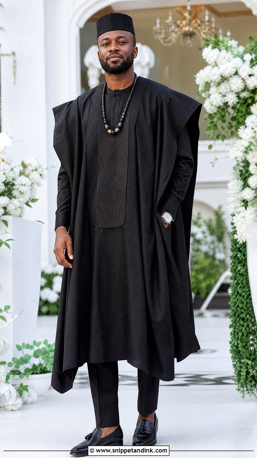 Tiv Anger Groom Agbada Outfit - Snippet and Ink - 20 Tiv Traditional Wedding Attire Ideas