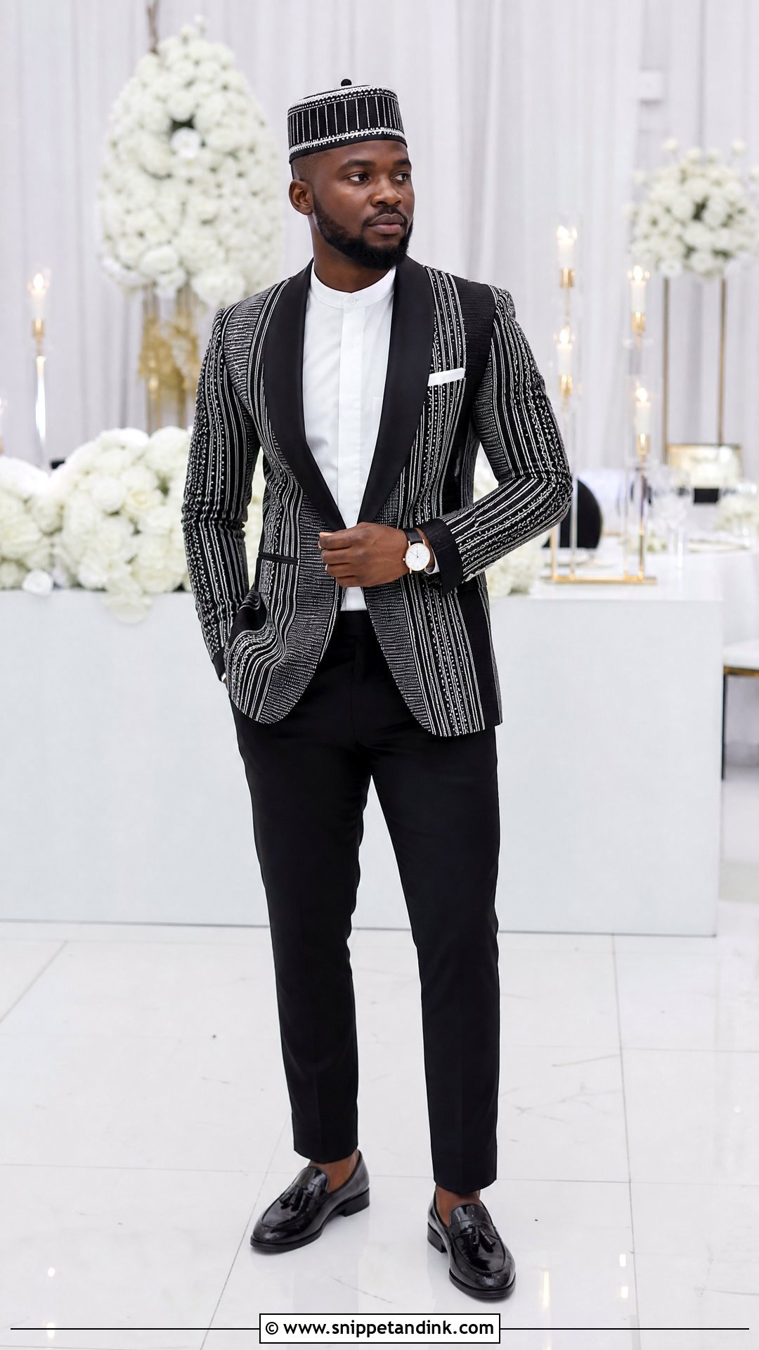 Tiv Anger Groom Jacket And Trousers Outfit - Snippet and Ink - 20 Tiv Traditional Wedding Attire Ideas