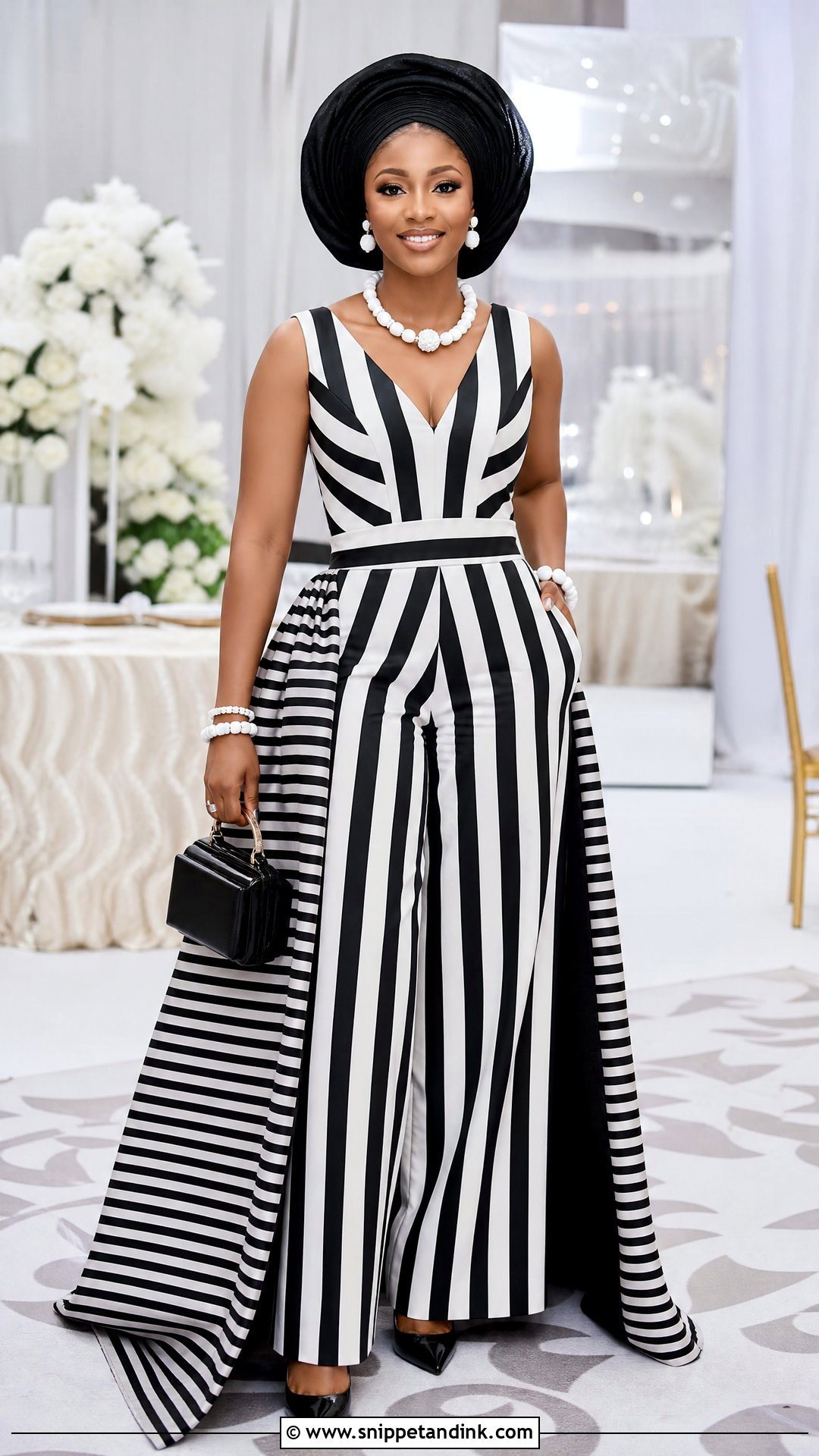 Tiv Anger Jumpsuit Bridal Outfit - Snippet and Ink - 20 Tiv Traditional Wedding Attire Ideas