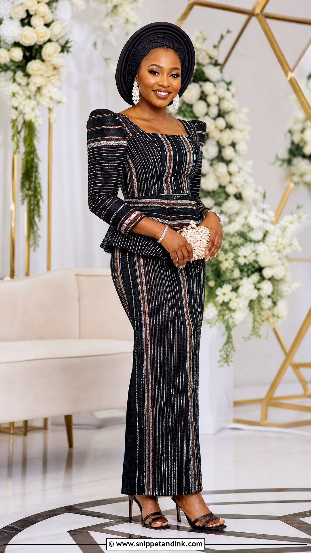 Tiv Anger Two Piece Skirt Set Outfit - Snippet and Ink - 20 Tiv Traditional Wedding Attire Ideas