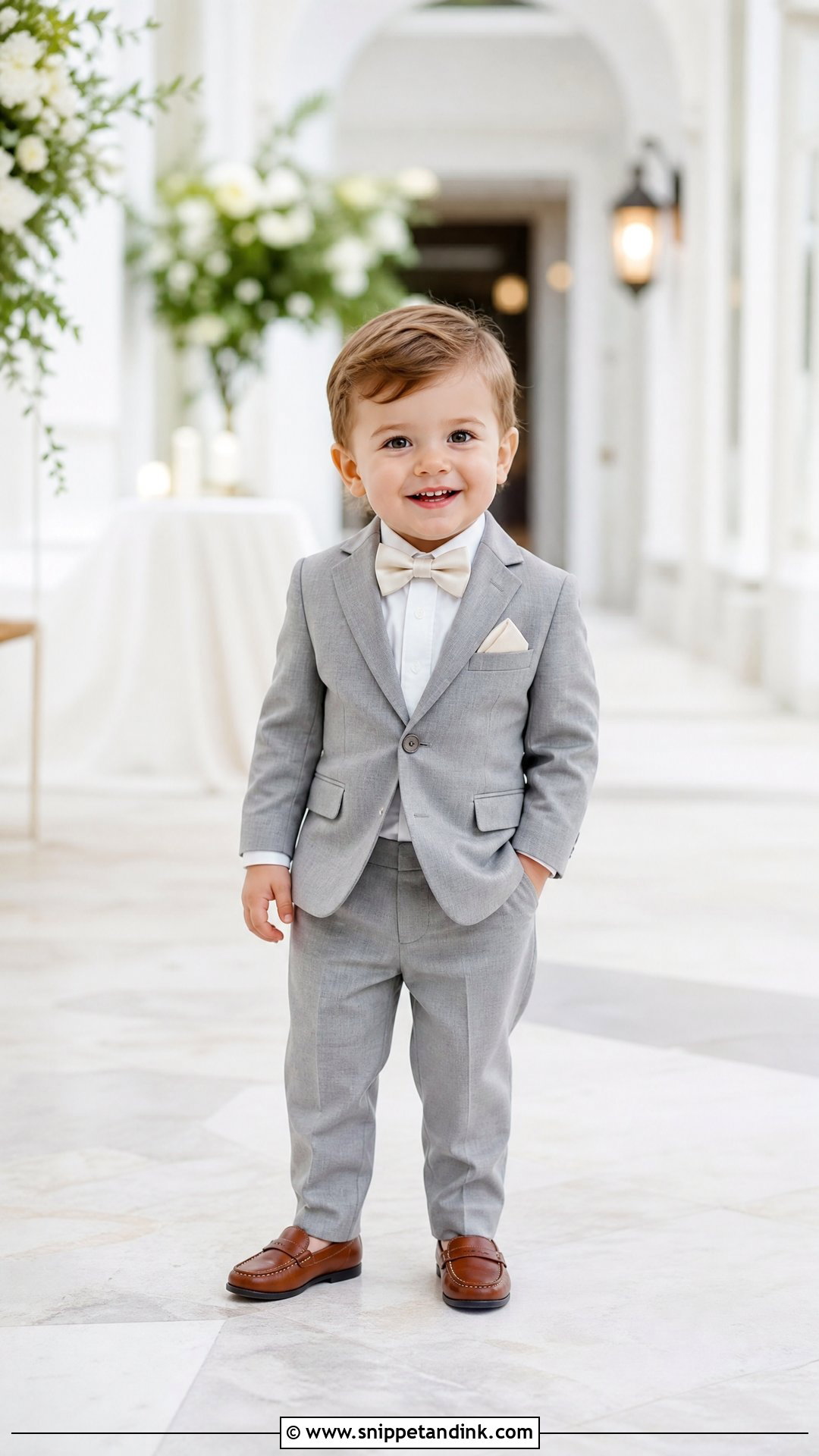 Toddler Boy Gray Suit Outfit - Snippet and Ink - 25 Toddler Boy Wedding Outfit Ideas