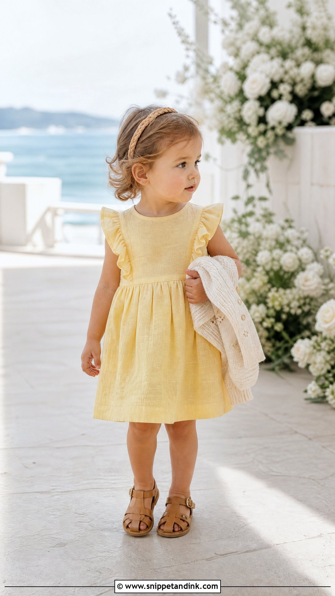 Toddler Linen Dress Summer Wedding Outfit - Snippet and Ink - 20 Toddler Wedding Outfit Ideas